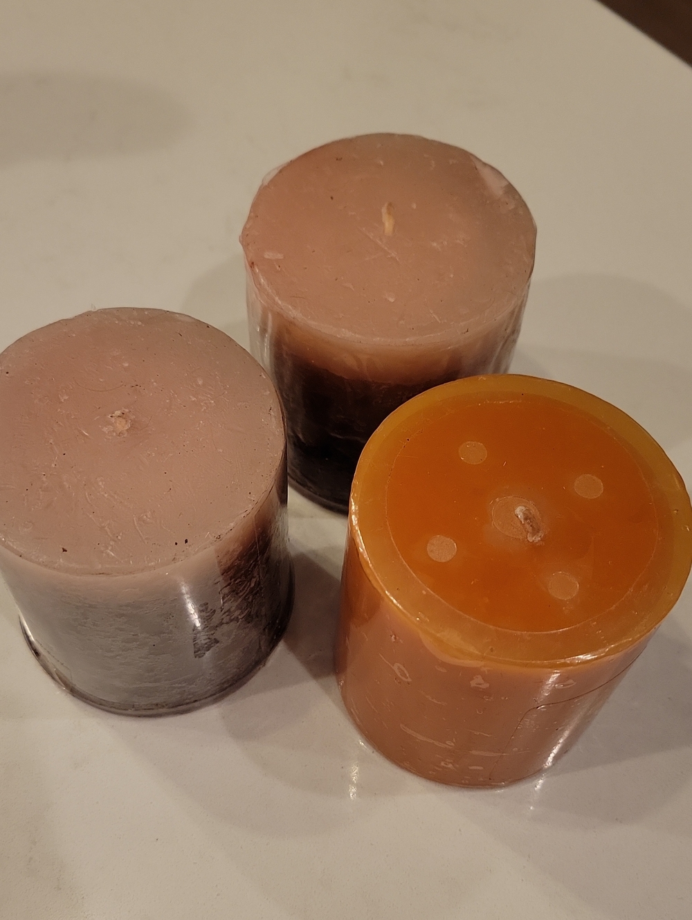 Set of 3 Pillar Candles - Citrus Bergamot & Mulled Cider